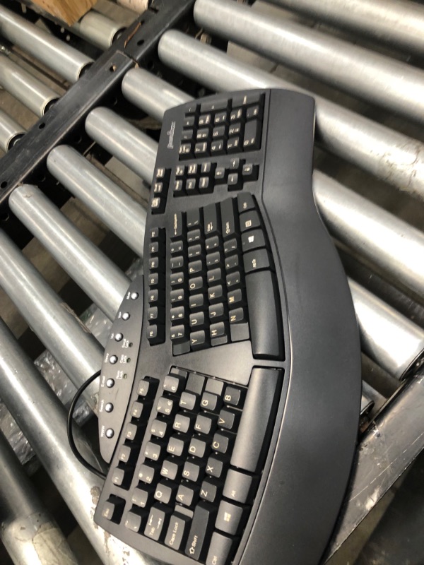 Photo 2 of Perixx Periboard-512 Ergonomic Split Keyboard - Natural Ergonomic Design - Black - Bulky Size