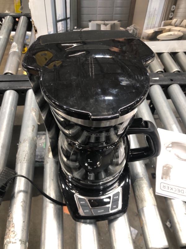 Photo 2 of **PARTS ONLY ** Black+Decker CM1160B 12-Cup Programmable Coffee Maker, Black/Stainless Steel
