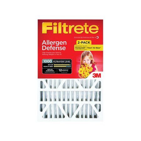 Photo 1 of 3M Filtrete 20 in. W X 25 in. H X 4 in. D Pleated Air Filter
2 pack