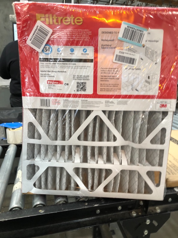 Photo 2 of 3M Filtrete 20 in. W X 25 in. H X 4 in. D Pleated Air Filter
2 pack