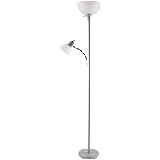 Photo 1 of 71.5 in. Silver Mother/Daughter Floor Lamp
