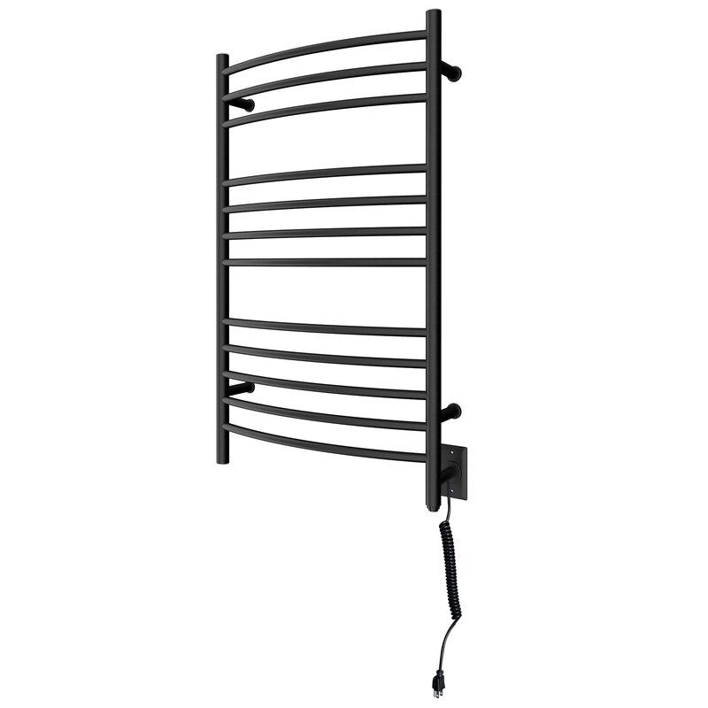 Photo 1 of Matte Black Wall Mounted Electric Towel Warmer (Part number: HG-R6441B)
