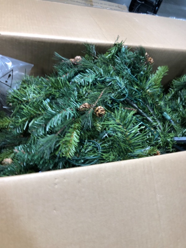 Photo 2 of 6 1/2 Ft. Pre-lit Aspen Green Fir Artificial Christmas Tree 500 UL Listed Clear Lights
