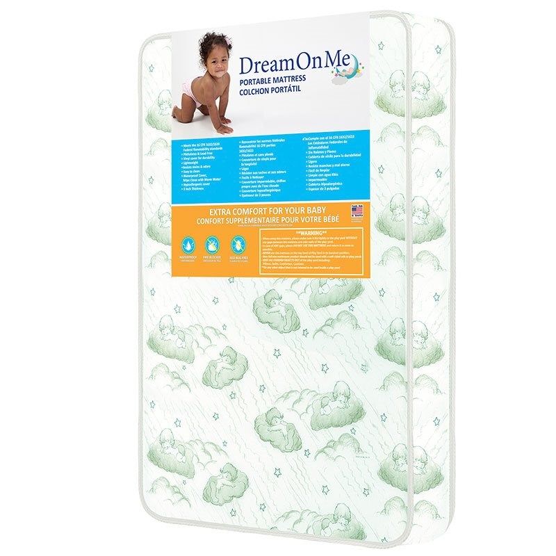 Photo 1 of DREAM ON ME 3IN SQUARE CORNER MATTRESS 