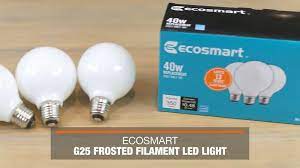 Photo 1 of 40-Watt Equivalent G25 Globe Dimmable ENERGY STAR Frosted Glass Filament LED Vintage Edison Light Bulb Daylight 12 Pack
 