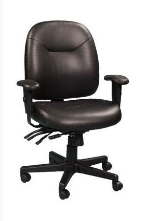 Photo 1 of 4x4 Series Leather Ergonomic Chair Dimensions: 29.5"W x 26"D x 37-43.5"H

