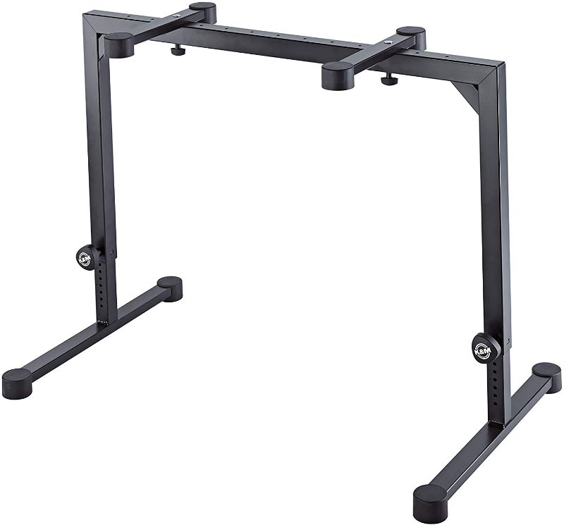 Photo 1 of K&M Table-Style Keyboard Stand »Omega« Black (18810.015.55) 38.2 x 24.8 x 3 inches

