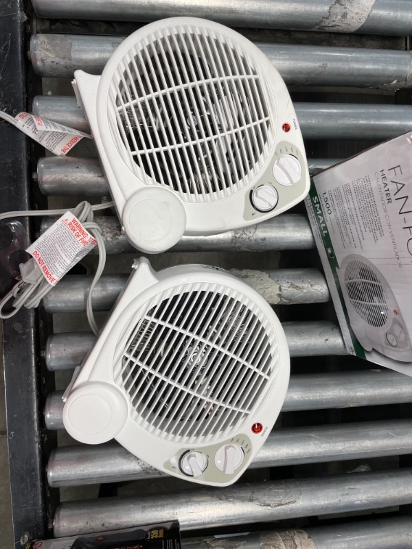 Photo 2 of 1500-Watt Electric Fan Forced Portable Heater (Two pack)
