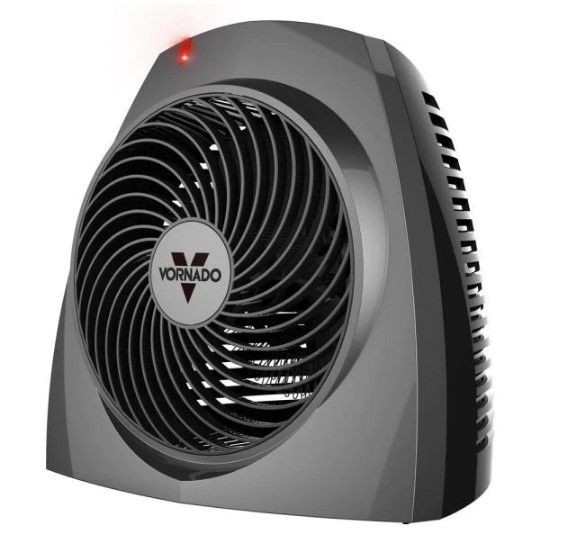 Photo 1 of VH200 1500-Watt Electric Portable Space Heater, Whole Room Vortex Heat Circulation, Charcoal

