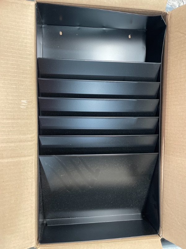 Photo 1 of General Post: Mail holder//sorter 5 sections black  12" x 21"