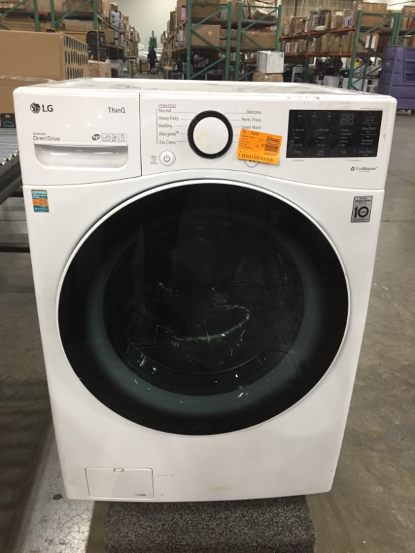 Photo 2 of LG WM3600HWA 4.5 Cu. Ft. Ultra Large Capacity Smart wi-fi Enabled Front Load Washer
