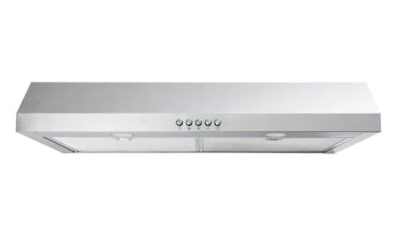 Photo 1 of 30 in. W Convertible Under Cabinet Range Hood with Charcoal Filter in Stainless Steel
