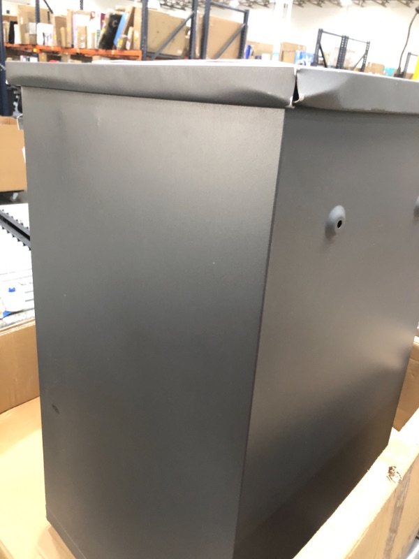 Photo 1 of RTS Companies Inc 550200300F7081 Parcelwirx Dropbox, with Parcel Chute, Gray
