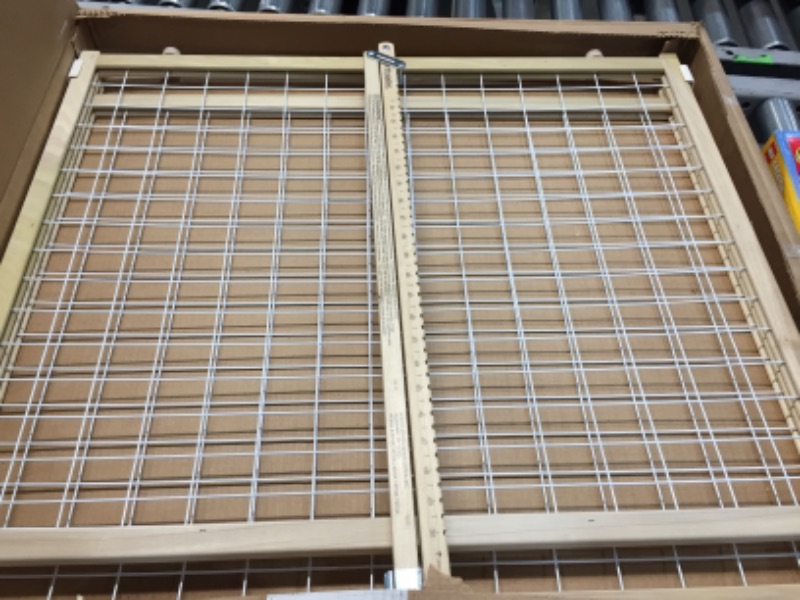 Photo 2 of 50" Wide Extra Wide Wire Mesh Baby Gate: Installs in Extra Wide Opening in Second Without damaging Wall. Pressure Mount. Fits 29.5"-50" Wide...
