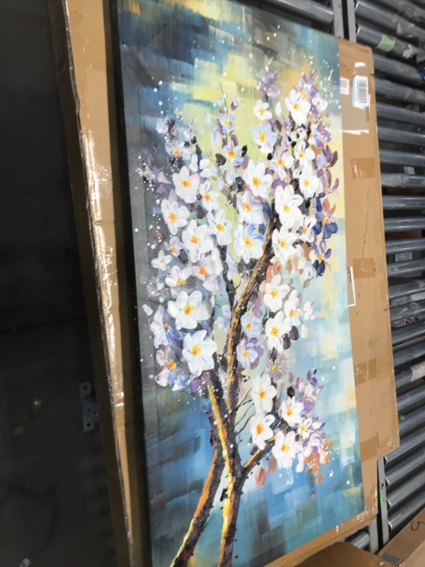 Photo 1 of 24"x48" flower branch painting