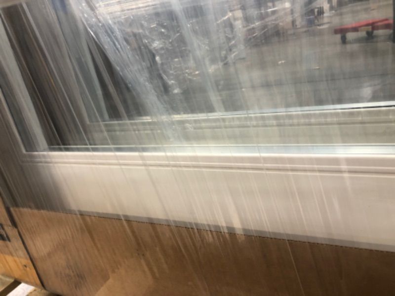 Photo 1 of 72 in. x 80 in. Fiberglass Smooth White Left-Hand Outswing Hinged Patio Door
