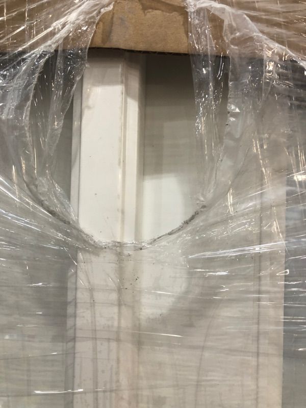 Photo 1 of 72 in. x 80 in. Fiberglass Smooth White Left-Hand Outswing Hinged Patio Door
