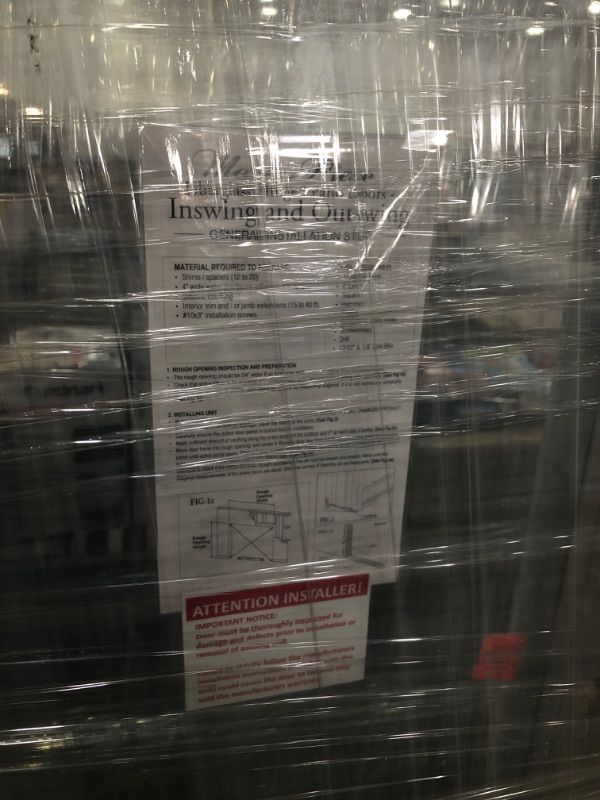 Photo 1 of 72 in. x 80 in. Fiberglass Smooth White Left-Hand Outswing Hinged Patio Door
