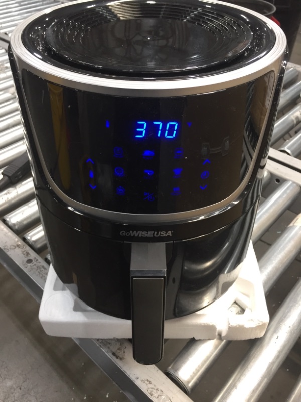 Photo 2 of 7 Qt. Black Air Fryer with Dehydrator and 3 Stackable Racks with 8 Functions