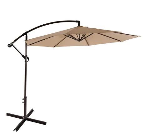 Photo 1 of 10 ft beige patio umbrella 