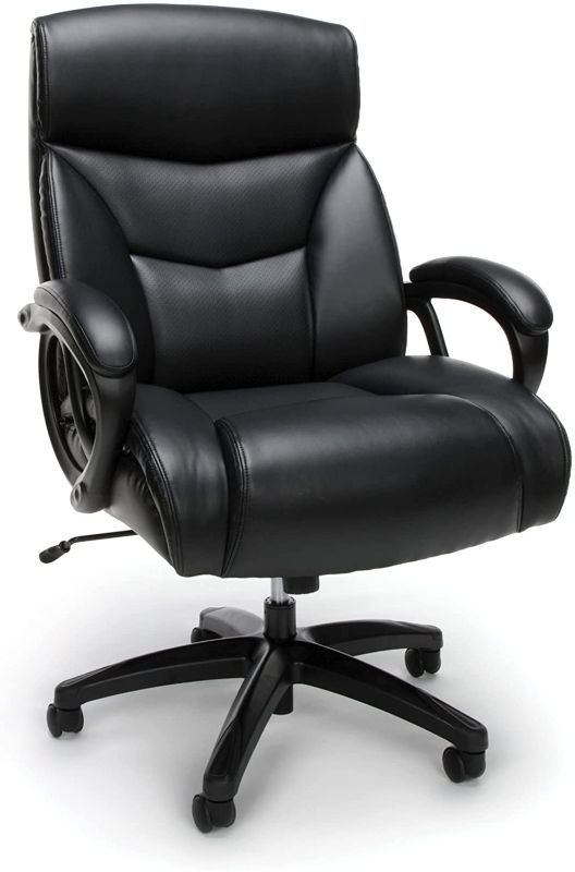 Photo 1 of OFM ESS Collection Big and Tall Bonded Leather Executive Chair, Black


//used/ missing hardware