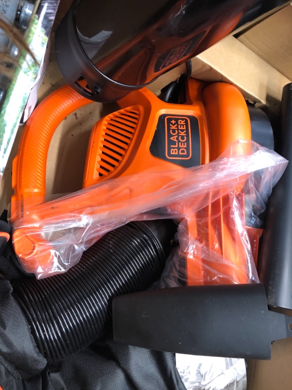 Photo 3 of BLACK+DECKER BEBL7000 3-N-1 VACPACK 12 Amp Leaf Blower, Vacuum, and Mulcher
