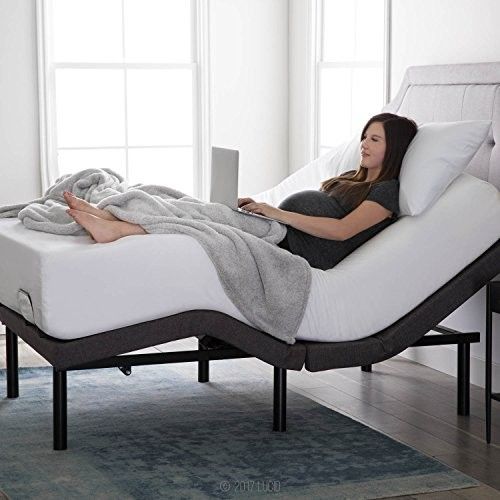 Photo 1 of Lucid L300 Adjustable Bed Base with Dual USB Charging Ports, Size: Twin-XL, Gray