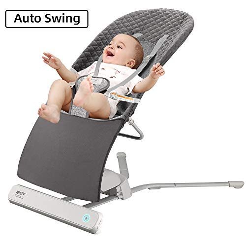 Photo 1 of Baby Bouncer,RONBEI Baby Swing & Bouncers,Soft Balance Bouncer,Automatic Baby Bouncer for Newborn/Infants/Toddler (Dark Brown)
