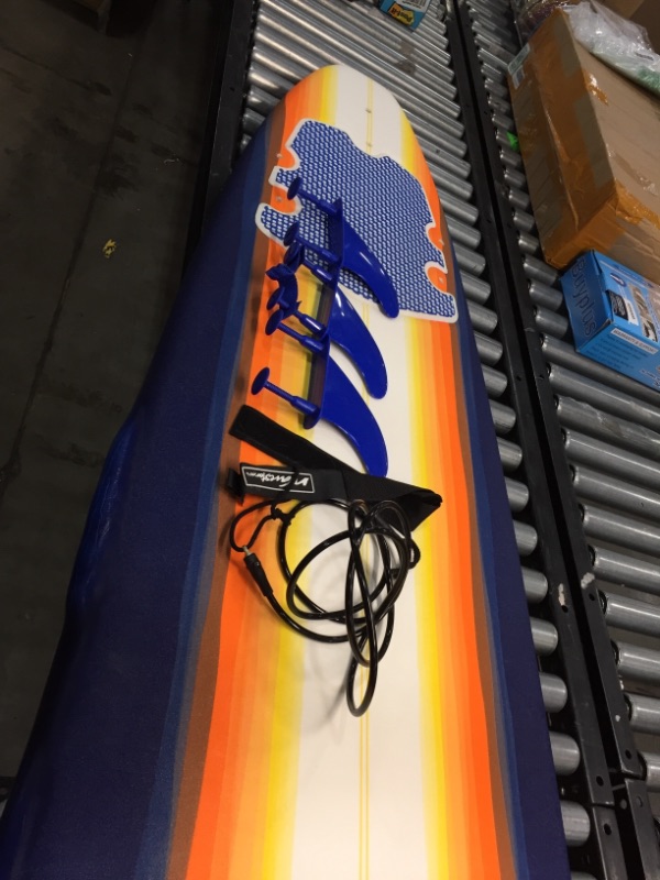 Photo 1 of Wavestorm 8' Surfboard, Sunburst Graphic
