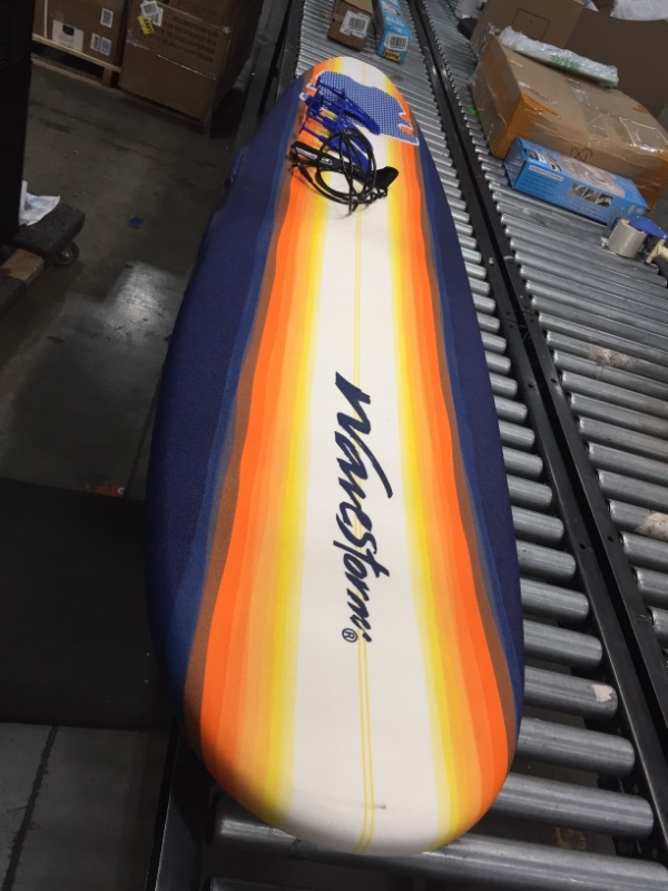 Photo 1 of Wavestorm 8' Surfboard, Sunburst Graphic
