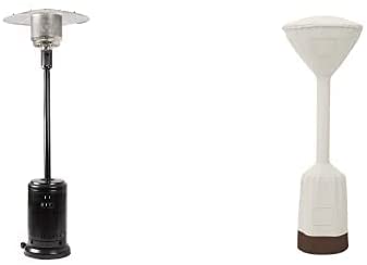 Photo 1 of Amazon Basics Havana Bronze, Commercial, Propane 46,000 BTU, Outdoor Patio Heater with Wheels, Havana Bronze & Stand-Up Patio Heater Cover Set
