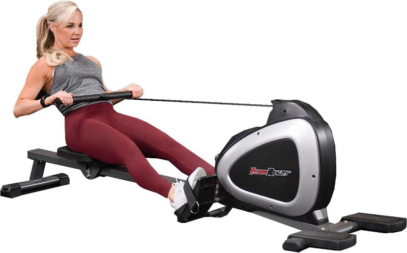 Photo 1 of Fitness Reality Magnetic Rowing Machine with Bluetooth Workout Tracking Built-In, Additional Full Body Extended Exercises, App Compatible, Tablet Holder, Rowing Machines for Home Use
