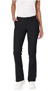 Photo 1 of Dickies Women's Flat Front Stretch Twill Pant Slim Fit Bootcut
