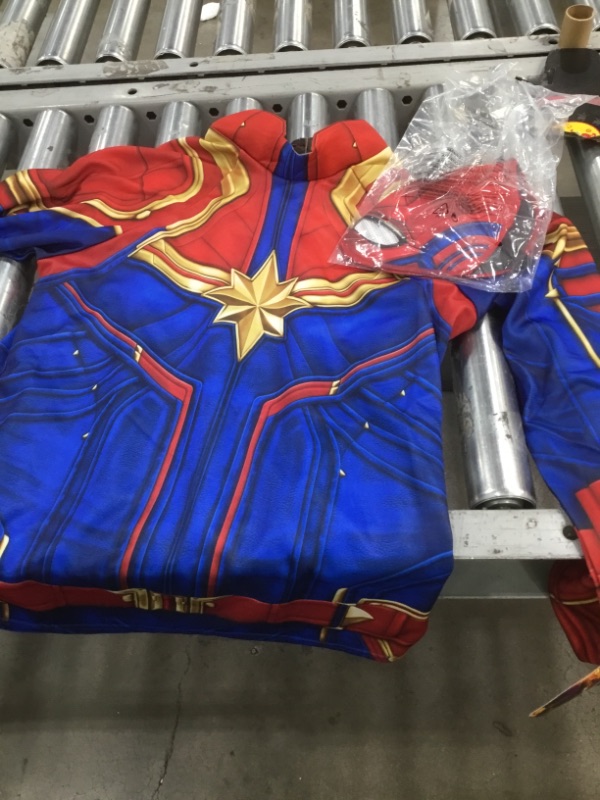 Photo 1 of Rubie's Costume Co. Women's Captain Marvel Hero Top and Headpiece
