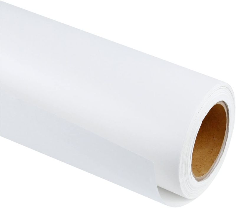 Photo 1 of  White Kraft Paper Roll - 48 inches x 100 feet - Recyclable Paper Perfect for Wrapping, Craft, Packing, Floor Covering, Dunnage, Parcel, Table Runner
