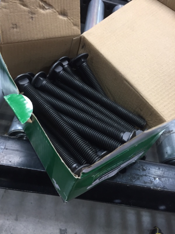 Photo 1 of 1/2 in.-13 x 5 in. Black Exterior Carriage Bolts (1-pack)
