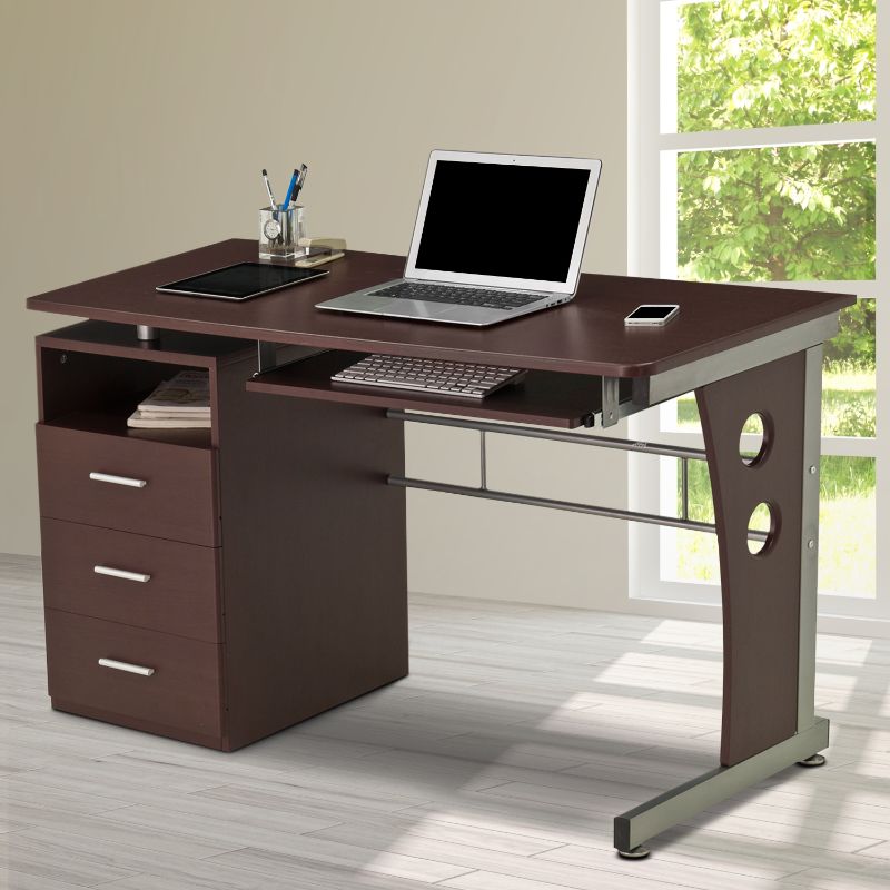 Photo 1 of **ONLY DESK TOP** Techni Mobili Computer Desk with Ample Storage, 47-1/2"W X 23"D X 30"H, Chocolate
