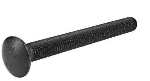Photo 1 of 1/2 in.-13 x 5 in. Black Exterior Carriage Bolts (7-pack)