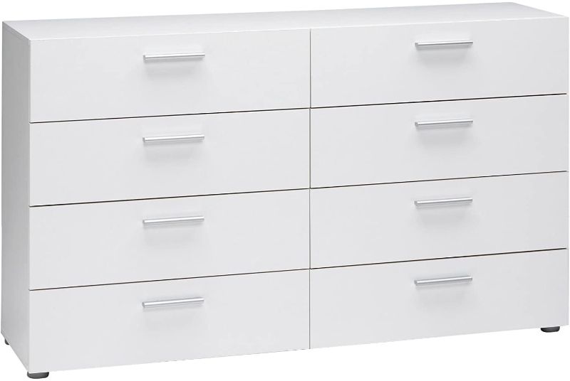 Photo 1 of **PARS ONLY ** Tvilum 8-Drawer Dresser, White