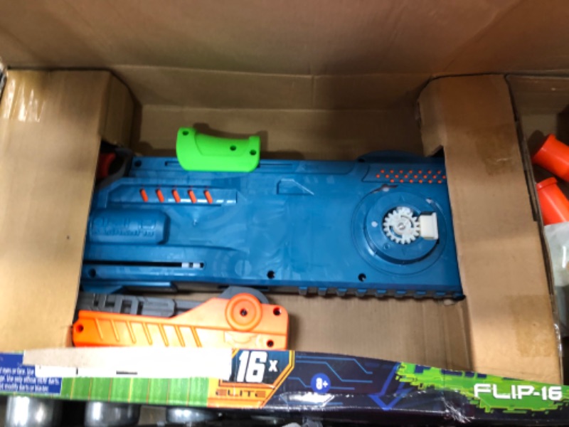 Photo 2 of NERF Elite 2.0 Flipshots Flip-32 Blaster, Rotating Dart Barrels, 32-Dart Capacity, 32 Elite Darts, Toy Foam Blasters, Kids Outdoor Games & Toys for Boys & Girls
