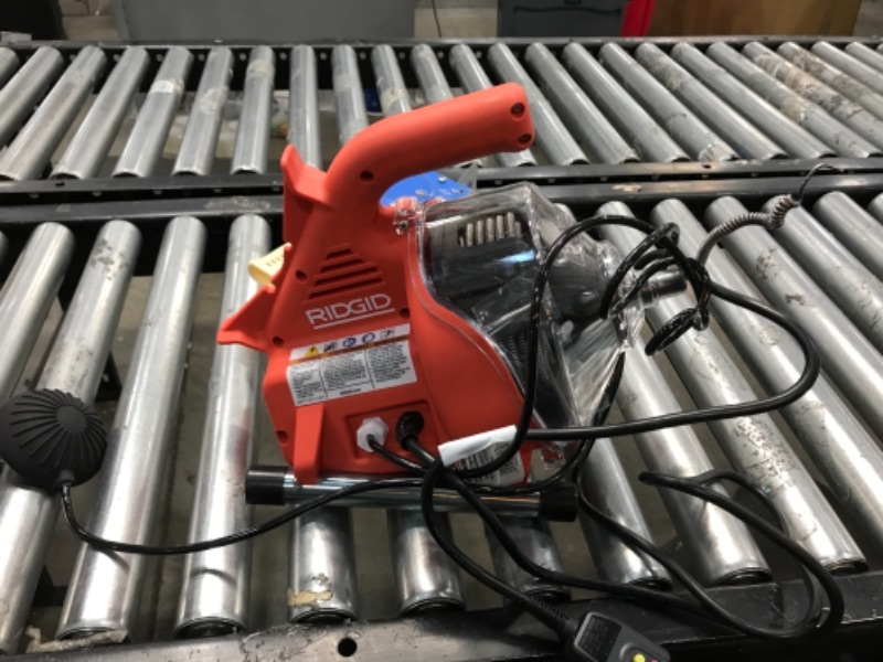 Photo 1 of **PARTS ONLY***DAMAGED***RIDGID 55808 30 Ft Corded Drain Cleaning Machine, 120V AC
