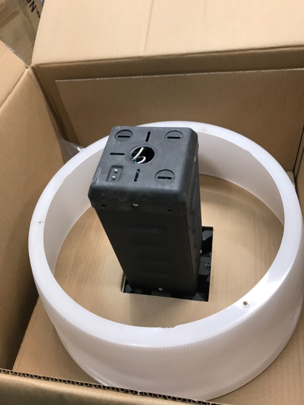 Photo 2 of **parts only *** Commercial Electric 16 in. 750-Watt Equivalent Integrated LED Dimmable Black High Bay Light, 5000K
