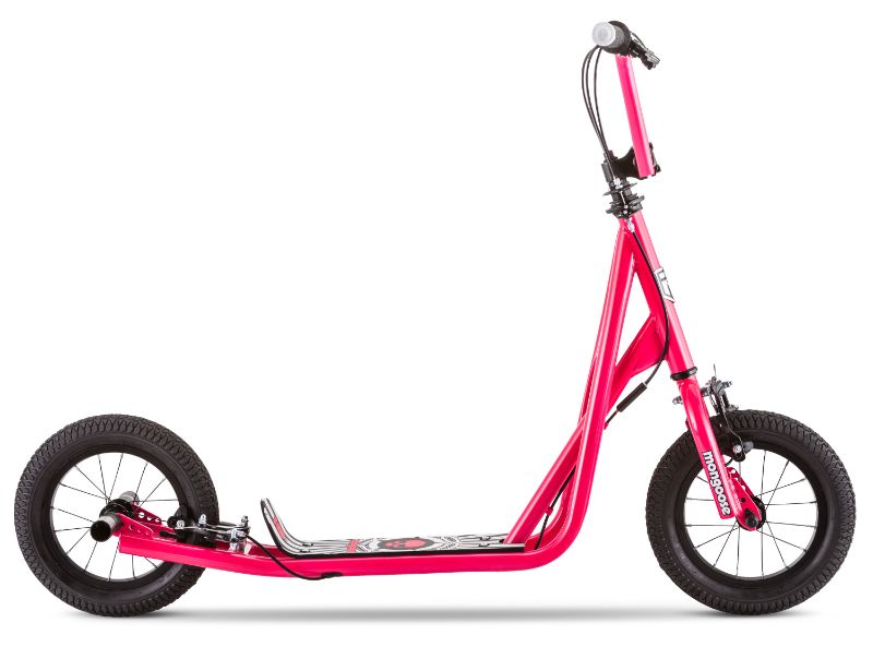 Photo 1 of Mongoose Expo Scooter, 12-inch Wheels, Pink, Air Tires

//MISSING ASSEMBLY TOOL 
