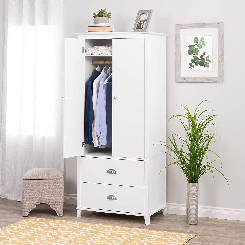 Photo 1 of Prepac Yaletown Armoire, 31.5" W x 72" H x 21" D, White
