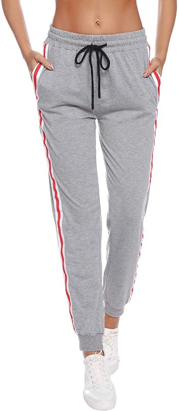 Photo 1 of Sykooria Womens Comfy Sweatpants Tapered Joggers with Pockets Lounge Trousers Size Large  2 pack 
