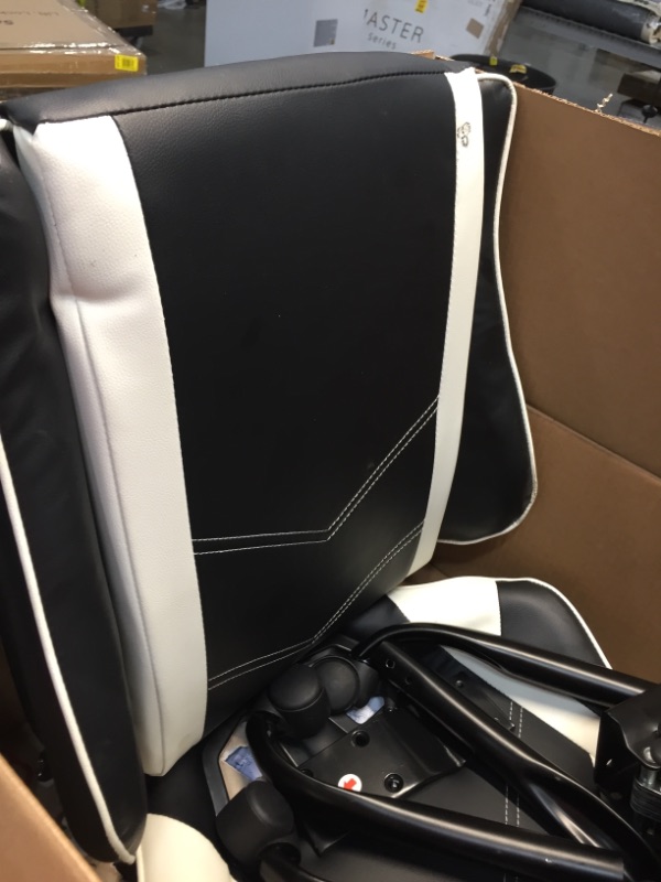 Photo 1 of Gaming Chair with Footrest, Ergonomic Office Chair, Adjustable Swivel Leather Desk Chair, Reclining High Back Computer Chair with Lumbar Support and Headrest, Racing Style Video Gamer Chair