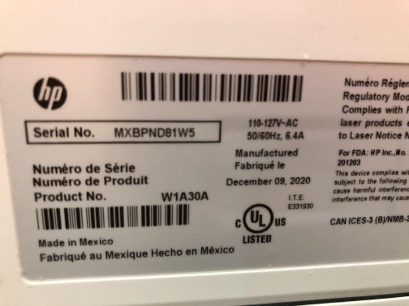 Photo 12 of NOT FUNCTIONAL - HP LaserJet Pro M426fdw - PARTS ONLY 