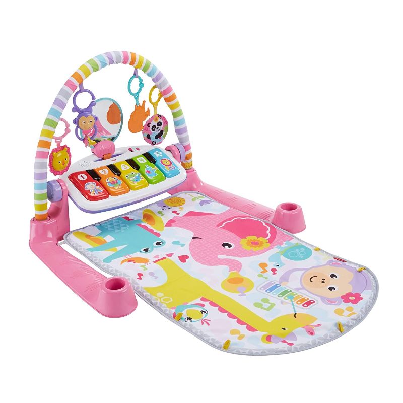 Photo 1 of Fisher-Price Deluxe Kick & Play Piano Gym, Pink
