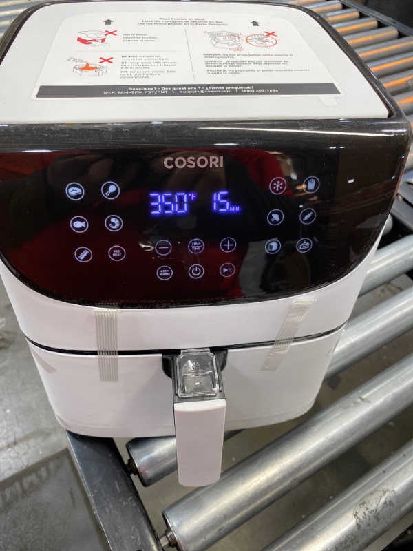Photo 1 of COSORI Air Fryer Max XL(100 Recipes) Digital Hot Oven Cooker, One Touch Screen with 13 Cooking Functions, Preheat and Shake Reminder, 5.8 QT, Creamy White