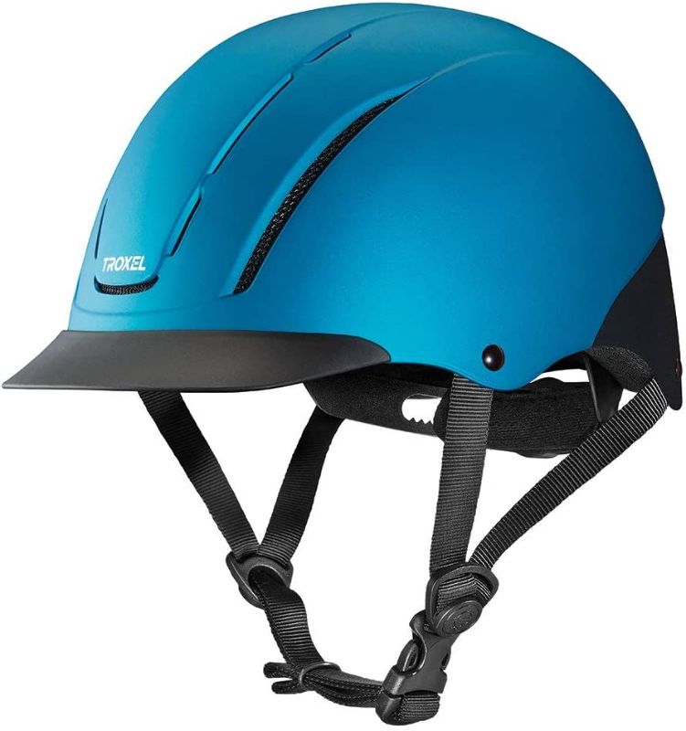 Photo 1 of 
Troxel Spirit Horseback Riding Helmet
Size:Medium
Color:Teal Duratec